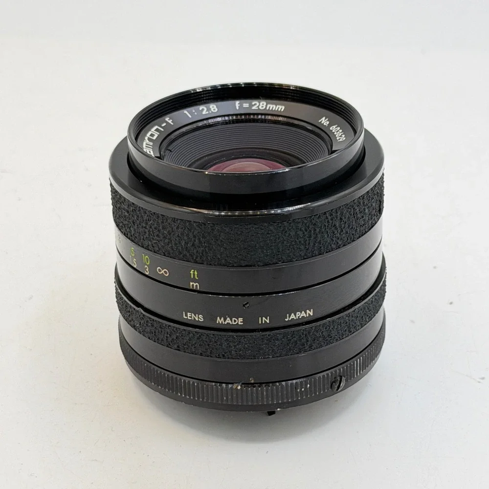 Tamron-F 28mm f2.8 BBAR Multi C Wide Angle Prime Lens Canon FD B Lock Good Cond